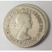 AUSTRALIA 1957 . ONE 1 SHILLING . ERROR . OFF CENTRE MIS-STRIKE